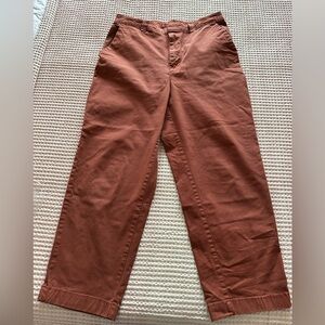 Gap Women's Midrise Straight Up Khaki Pants, Saddle Brown Size 10